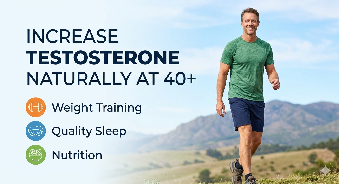 How to Increase Testosterone Naturally at 40 plus guide