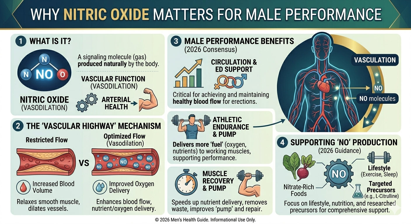 Why Nitric Oxide matters for male performance explained