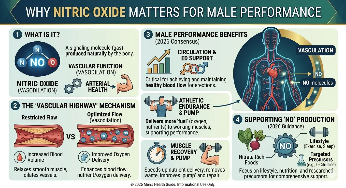 Why Nitric Oxide matters for male performance explained