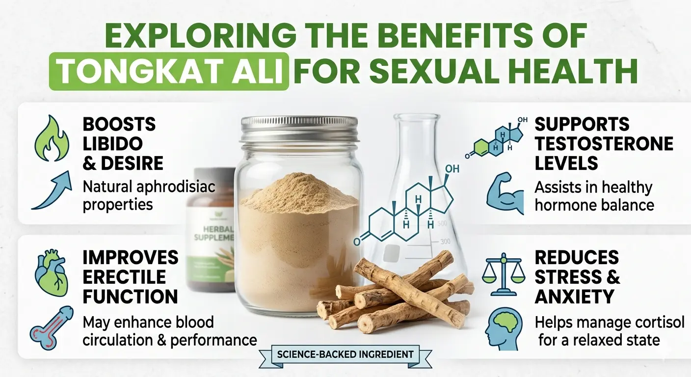 Benefits of Tongkat Ali for male sexual health and libido
