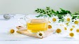 Chamomile flowers — calming botanical that supports heart health and stress reduction